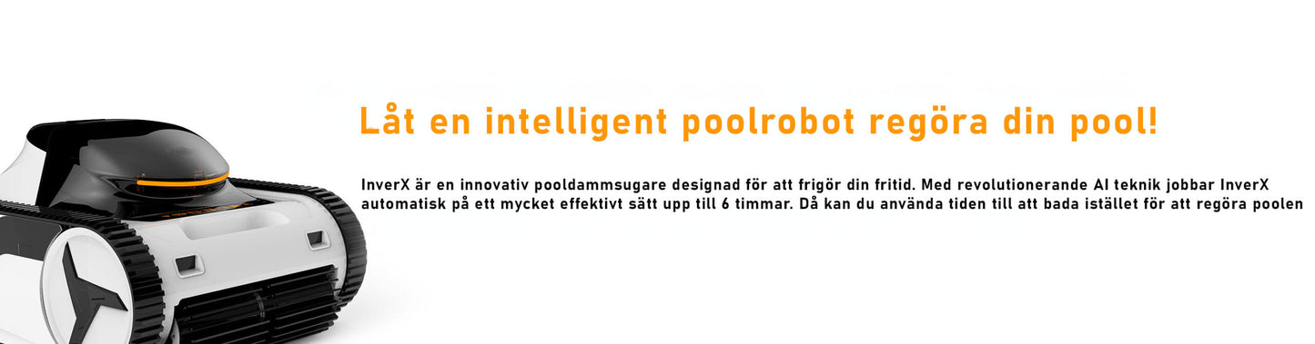 Poolrobot XWarrior InverX X60 AI trådlös vägg och botten