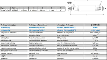 Titan Värmeväxlare Bergvärme 60 kW