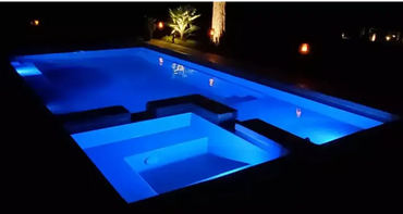 Modern Leisurepools Limitless pool med jacuzzi i begränsat utrymme
