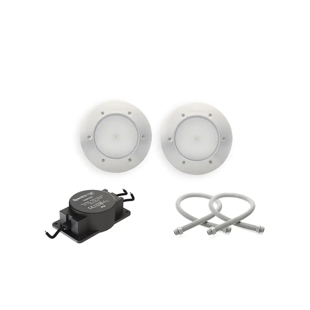 Pahlen Belysningspaket BAS med två LED-downlights och transformator