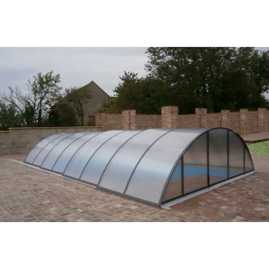 Klar kanalplast pooltak Klasik 3×6 med extra starka profiler