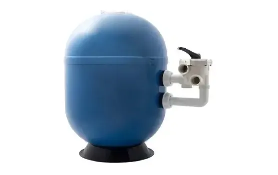 Blå sfäriskt poolfilter för privata pooler med industriella standarder