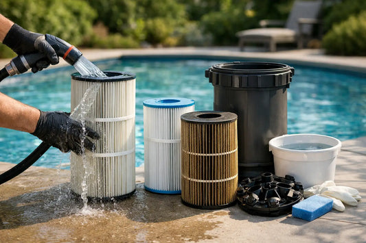 Så rengör du poolfilter för klart poolvatten