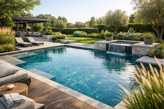 Pooldesign inspiration för en genomtänkt trädgård