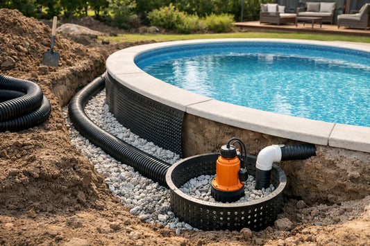 Dränering runt nedgrävd pool - så görs den rätt