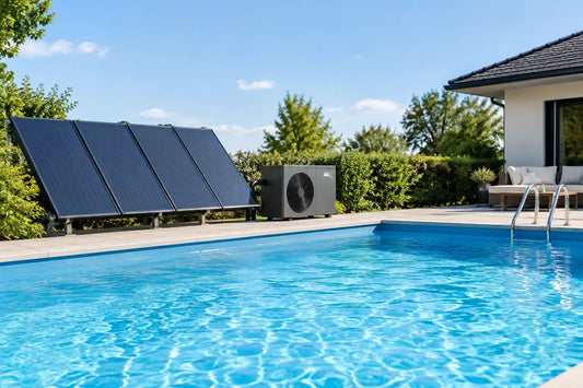 Poolvärme med solenergi för längre badsäsong