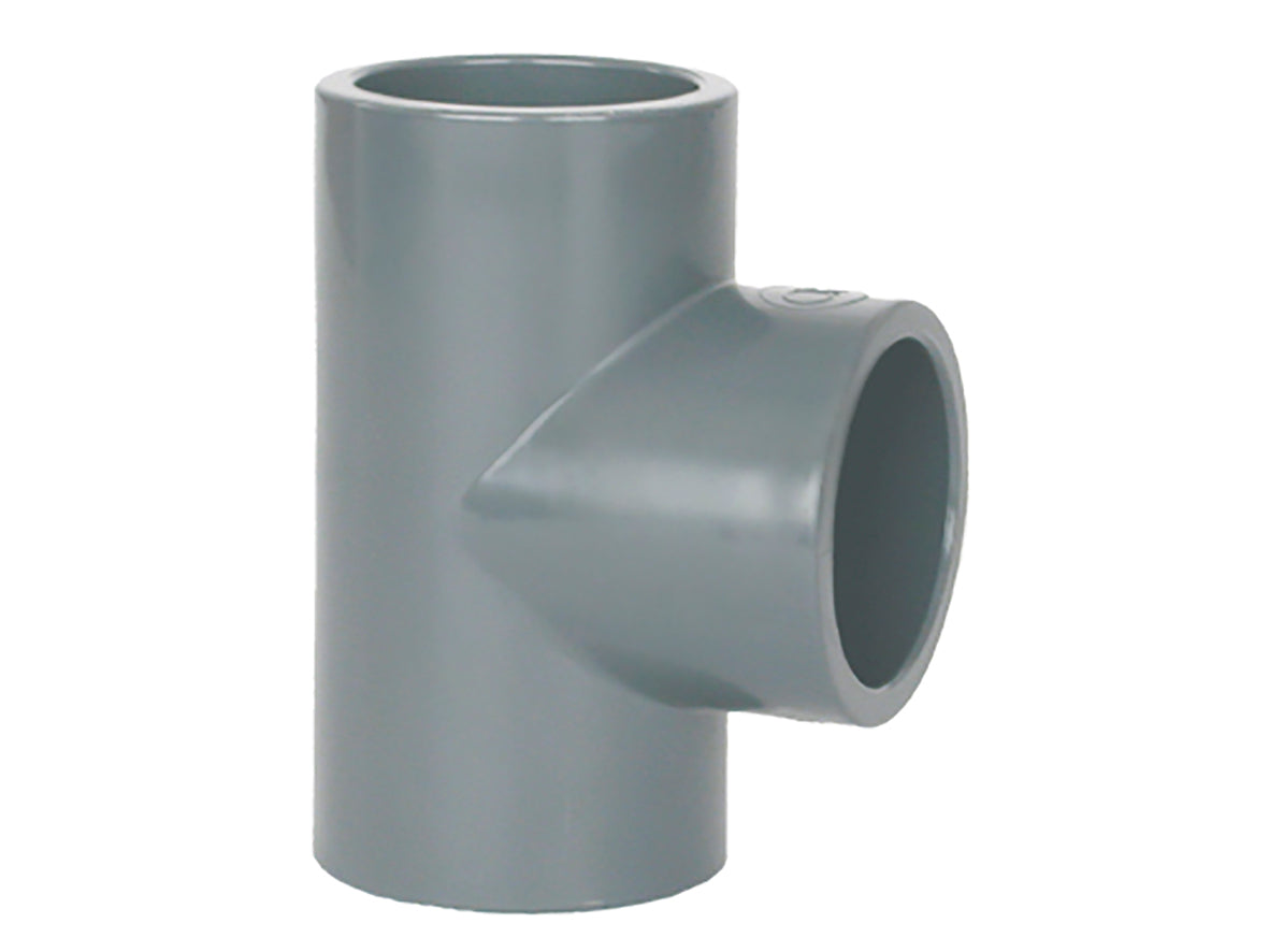 PVC T-rör 90° med limmuff 50 mm