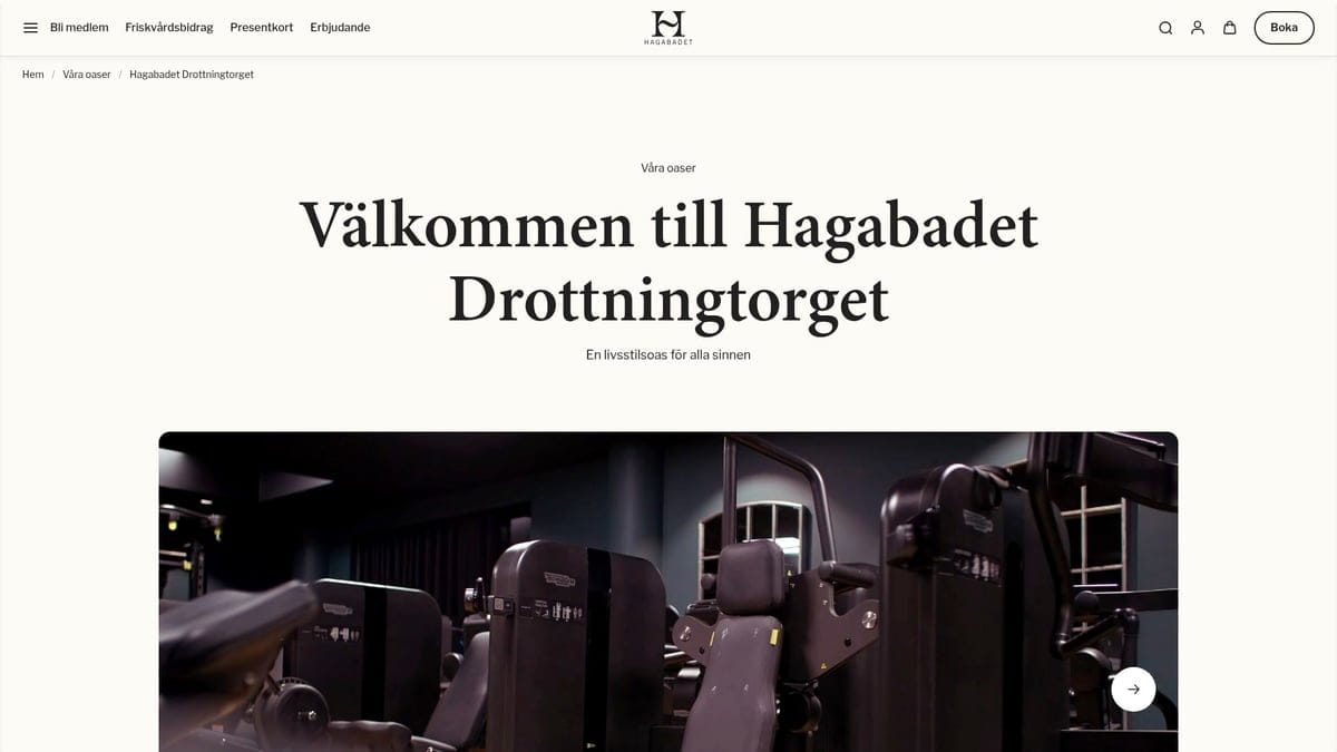 9 beste alternativer til svømmebasseng i Gøteborg 2025 - Hagabadet Drottningtorget - Eksklusivt spa og basseng i byen