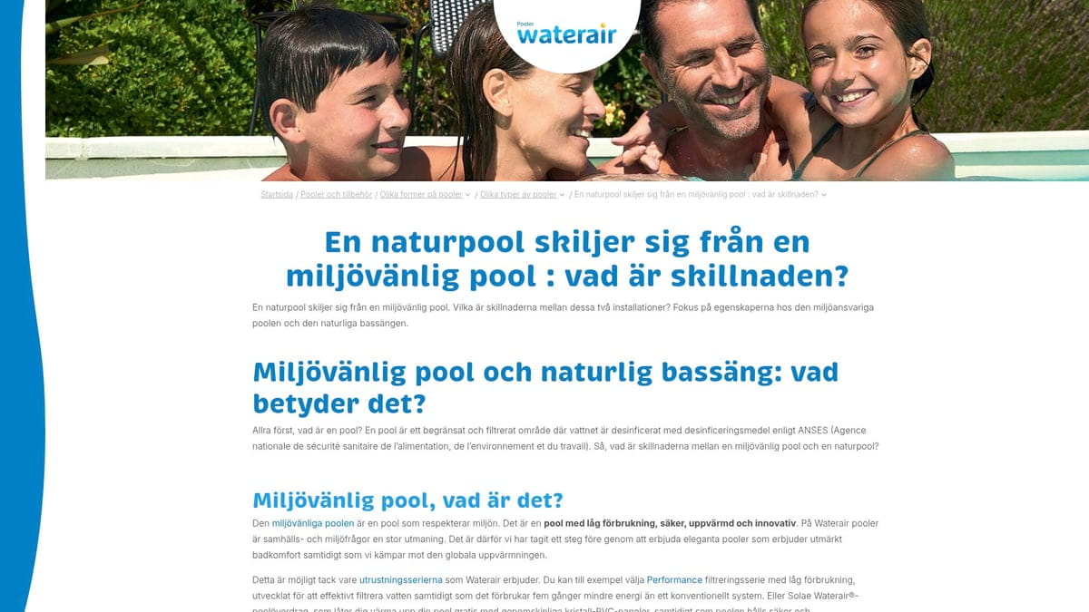 7 bassengtyper du bør vite om i 2026 - Naturlig basseng/dam