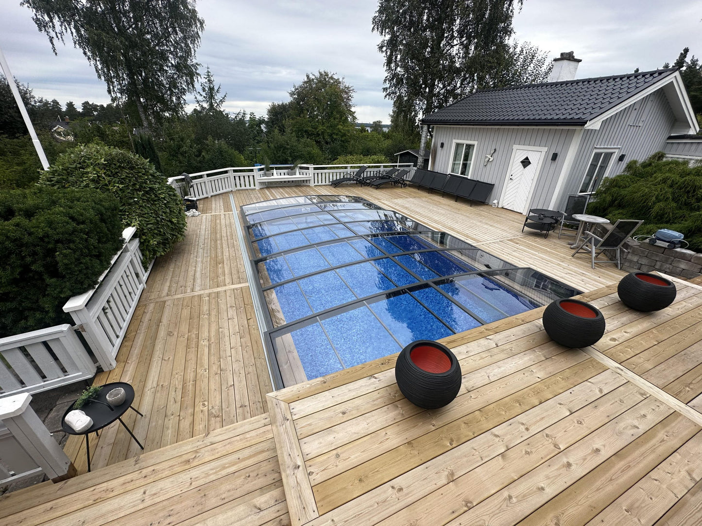 Pooltak Sydney 3×6 (Enkelskena, Antracit)