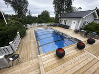 Pooltak Sydney 3.5×8 (Enkelskena, Antracit)