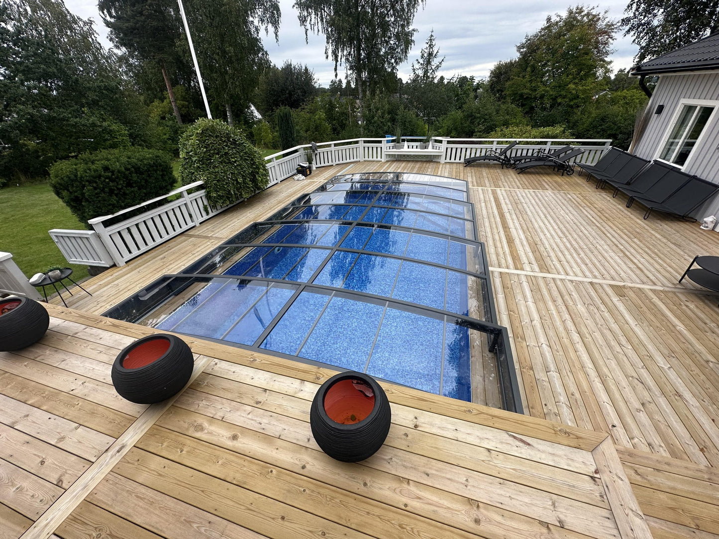 Pooltak Sydney 3.5×3.5 (Enkelskena, Antracit)