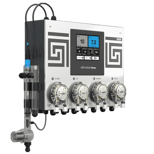 Doseringsstation ASIN Aqua Home för syrebaserad rening, fyra pumpar