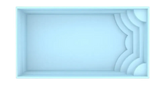 Glasfiberpool Aruba 700 7,20m x 3,70m x 1,50m