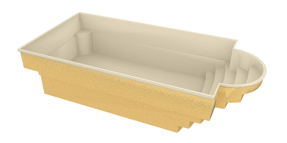 Glasfiberpool Aves 705 7,05m x 3,20m x 1,55m