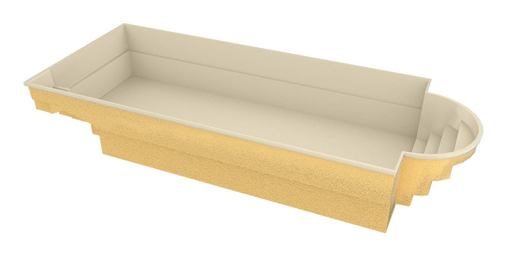 Glasfiberpool Barbados 9,40m x 3,70m x 1,50m