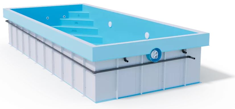 Minipool Wellness pool 2.25×3.75 m