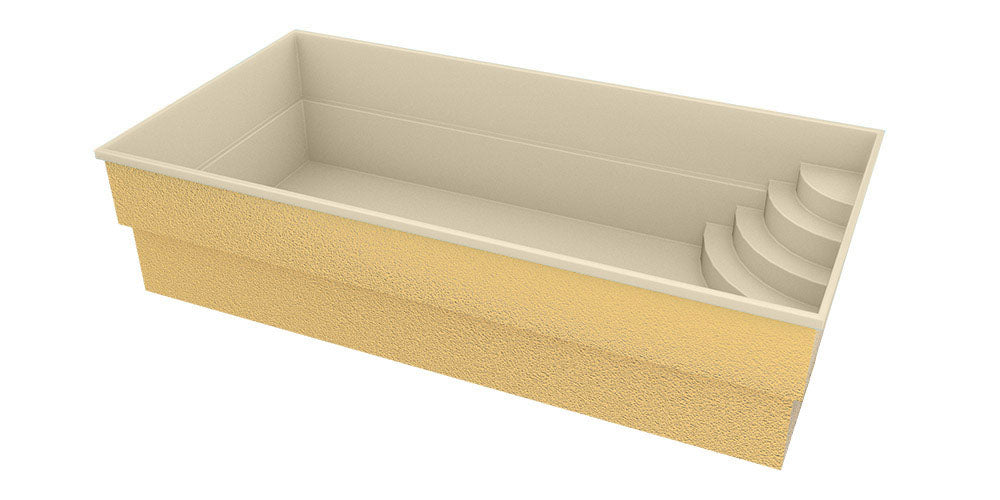 Glasfiberpool Papeete 600 6,00m x 3,00m x 1,50m