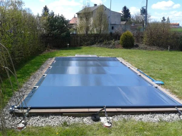 Rolltop pooltäckning för 3×6 POOL inkl handenhet