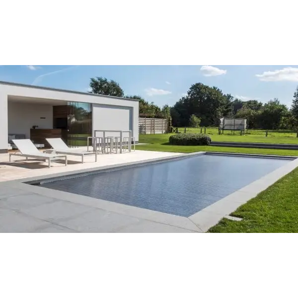 AquaTop nersänkt 800 pool med extern motor, 60x14mm, rektangulär blå yta