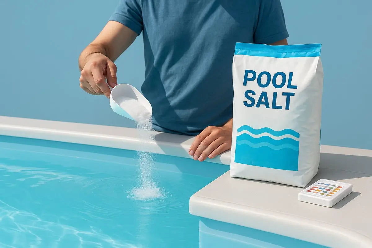 Rätt dosering och tillsättning av poolsalt