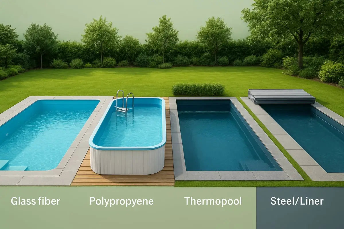 Materialval och pooltyper 2026