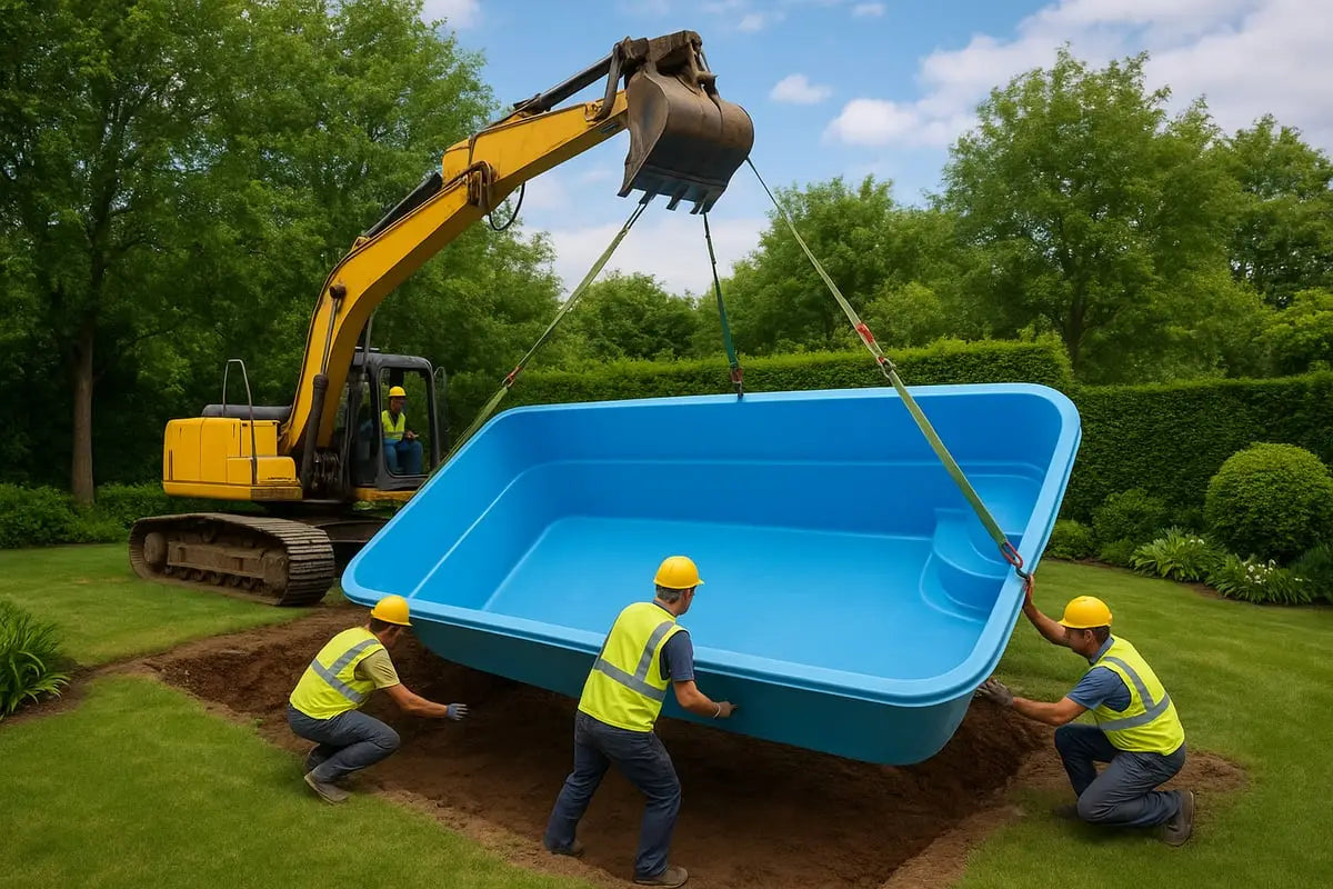 Installasjon av glassfiberbasseng: Slik gjøres det