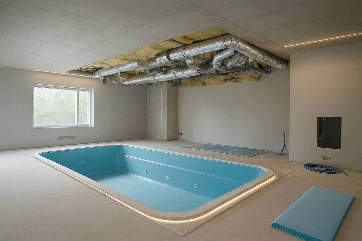 Byggnation och materialval för inside pool