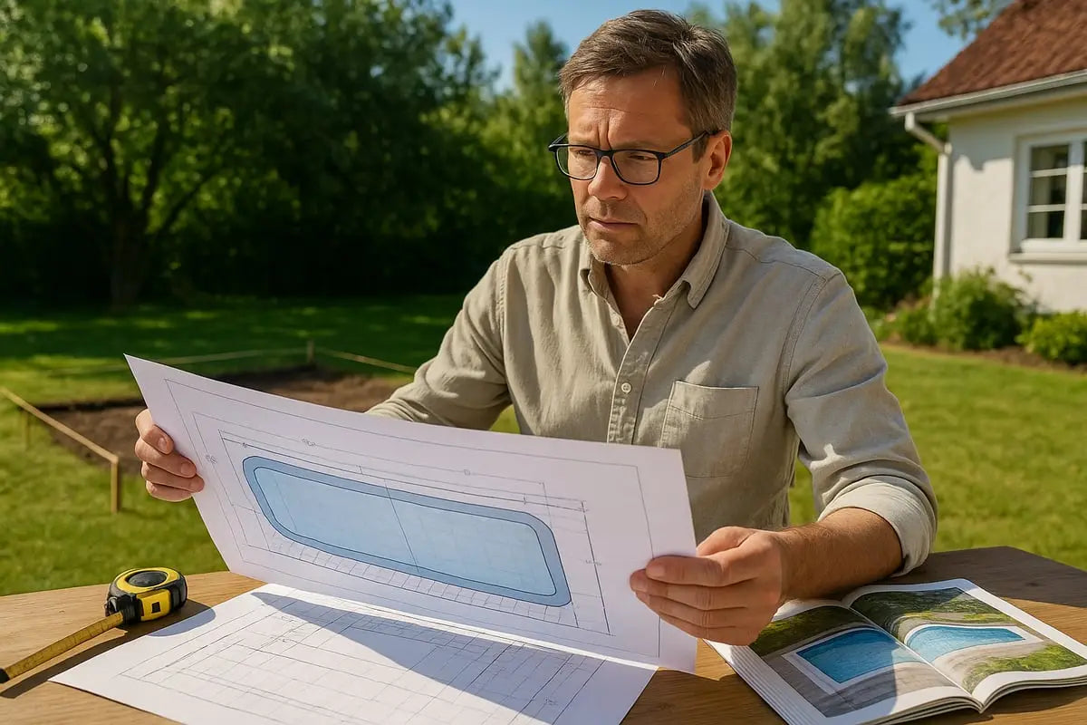 Planlegging: Steg for steg til sementbassenget ditt
