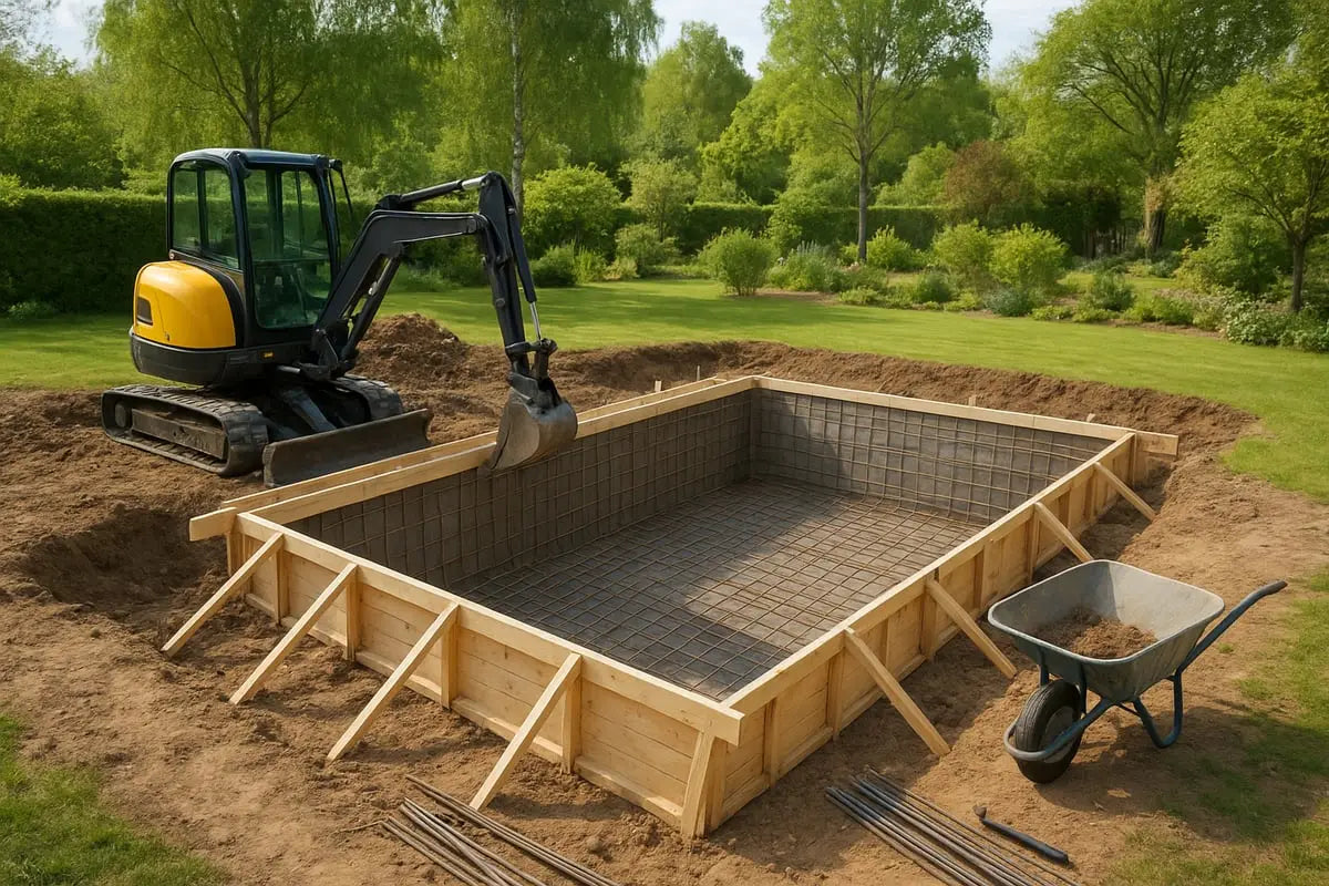 Byggeprosessen: Fra fundament til ferdig basseng