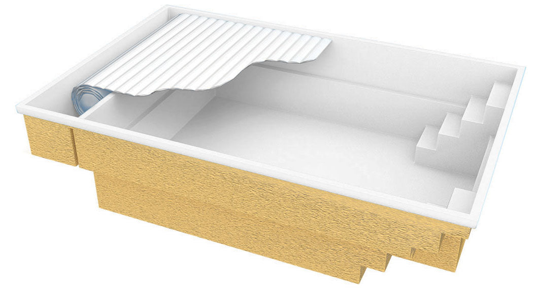 Glasfiberpool Bahama 600 6,10m x 3,75m x 1,50m