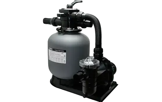 Brilix FSP350 sandfilter-pump combo med grå cylinder och svart bas