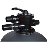 Brilix FSP350 sandfilter-pump combo med svart plastventil