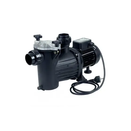 Brilix Preva 50 poolpump med svart plast, klar lock på filter och sladd för pooltak