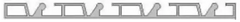 Silvrig metallisk pooldeckramp med extra skenor pooltak kit icon
