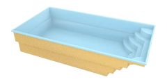 Glasfiberpool Aruba 700 7,20m x 3,70m x 1,50m