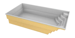 Glasfiberpool Aruba 700 7,20m x 3,70m x 1,50m