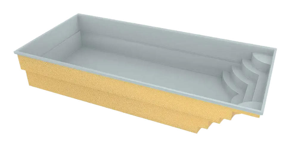 Glasfiberpool Aruba 800 8,20m x 3,70m x 1,50m