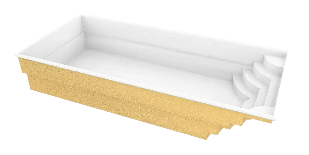 Glasfiberpool Aruba 800 8,20m x 3,70m x 1,50m