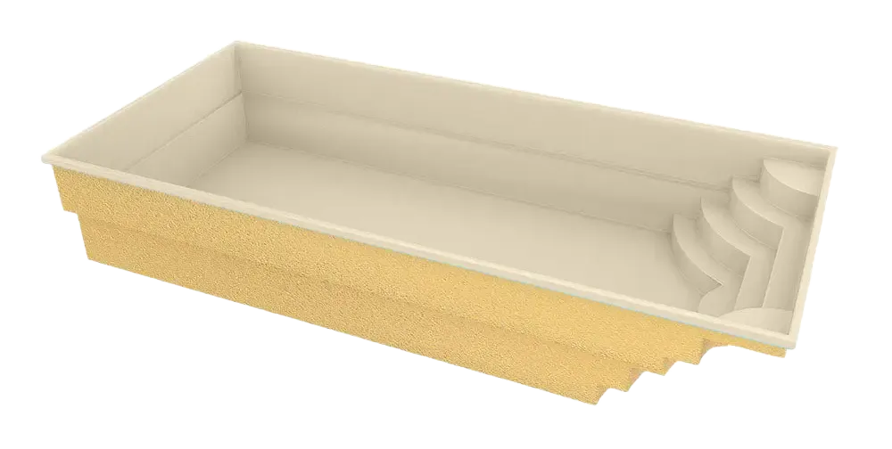 Glasfiberpool Aruba 800 8,20m x 3,70m x 1,50m