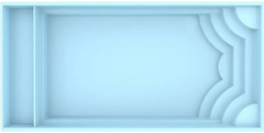 Glasfiberpool Aruba Plus 8,00m x 3,70m x 1,50m