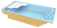 Glasfiberpool Aruba Plus 8,00m x 3,70m x 1,50m