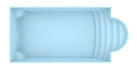 Glasfiberpool Aves 705 7,05m x 3,20m x 1,55m