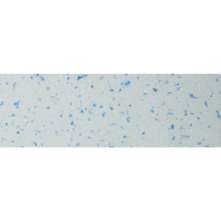 Ljusblå fläckig poolbänk med glasig finish i Glasfiberpool Aves 705