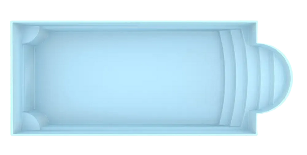 Glasfiberpool Aves 800 8,00m x 3,20m x 1,55m