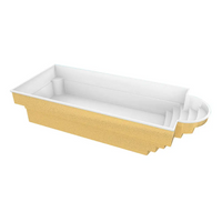 Glasfiberpool Aves 800 med romersk trappa, 8x3,2m pool