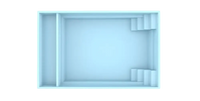 Glasfiberpool Bahama 600 6,10m x 3,75m x 1,50m