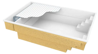 Glasfiberpool Bahama 600 6,10m x 3,75m x 1,50m