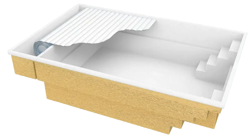 Glasfiberpool Bahama 600 6,10m x 3,75m x 1,50m