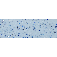 Ljusblå pool Grenada 600 med glänsande blå-svarta glasfragment och intressant form